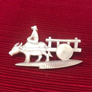 VINTAGE. BROOCH MOTHER OF PEARL